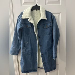 Sherpa Jean jacket I long I comfortable
